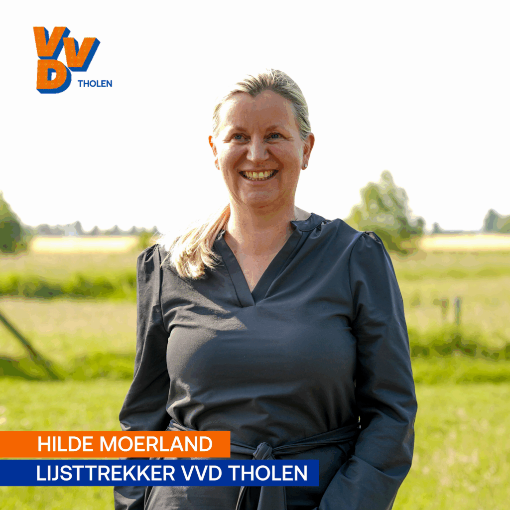 Hilde Moerland gekozen als lijsttrekker VVD Tholen Gemeenteraadsverkiezingen 2026